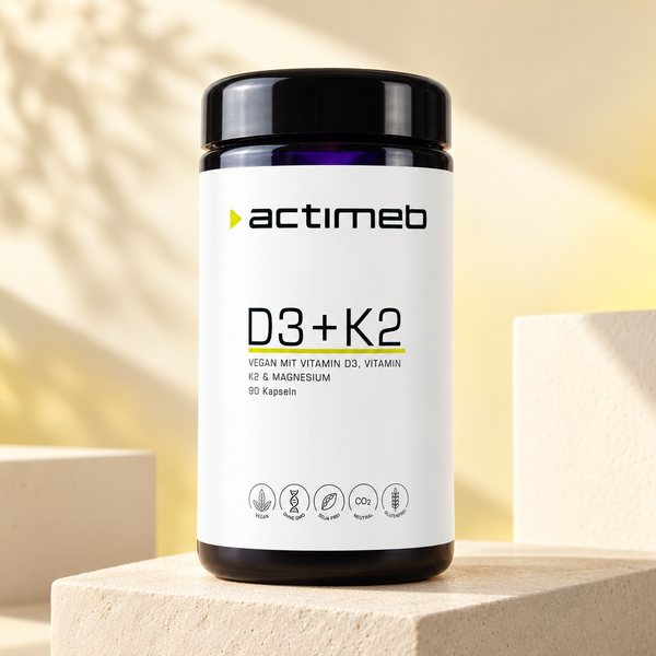 actimeb D3+K2 | Vitamin D3, K2 & Magnesium | 90 Kapseln
